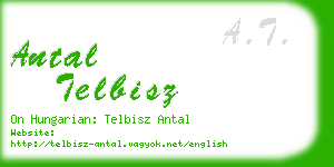 antal telbisz business card